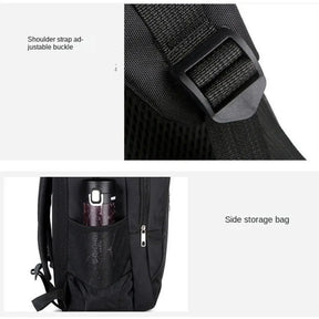 Mochila Masculina Multifuncional para Notebook com Revestimento Impermeável — Ideal para Trabalho e Uso Casual