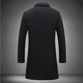Jaqueta Longa Masculina de Inverno Lã Premium - (Promoção de Inverno 2025
