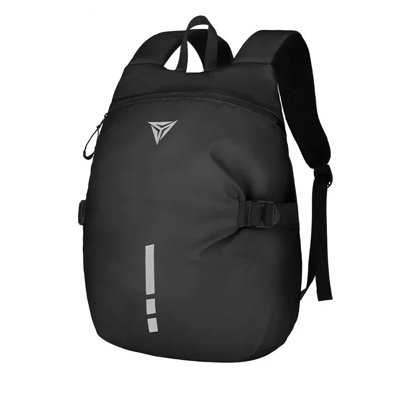 Mochila para Motociclista com Grande Capacidade para Capacete — Impermeável, Refletiva e Ideal para Viagens