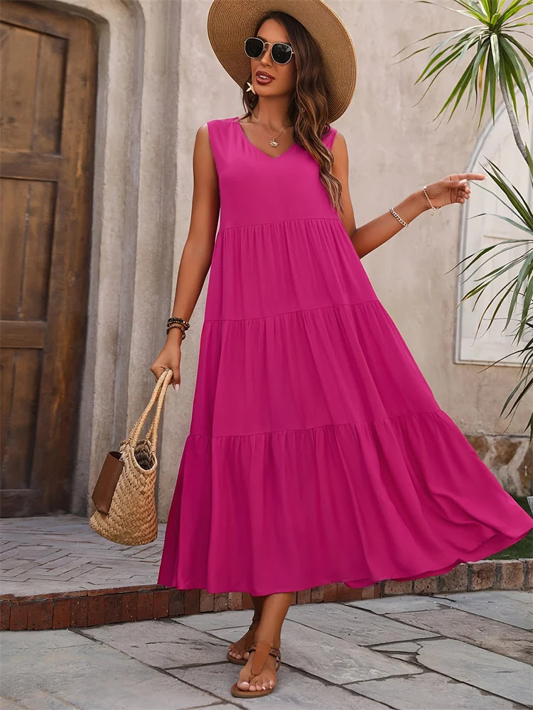 Vestido Longo Feminino Solare