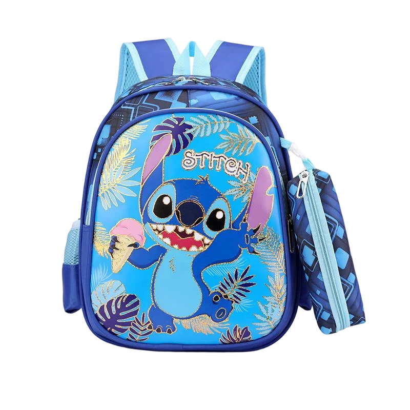 Mochila Escolar Infantil com Estojo Homem Aranha Impermeável