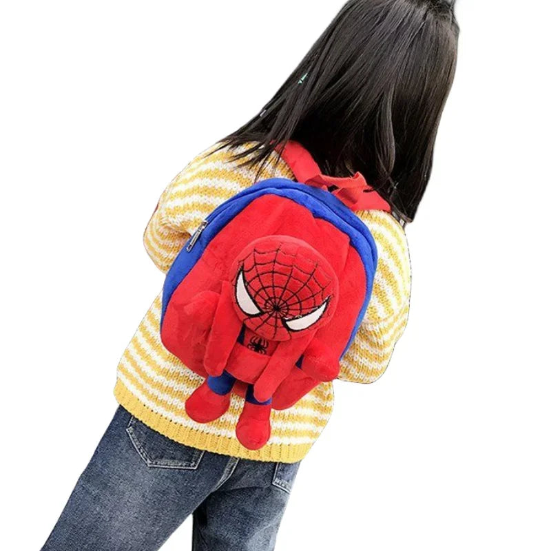 Mochila Infantil Escolar de Pelúcia com Personagem HA Modelo Fofo Unissex