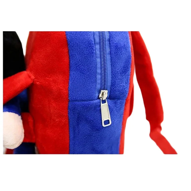 Mochila Infantil Escolar de Pelúcia com Personagem HA Modelo Fofo Unissex