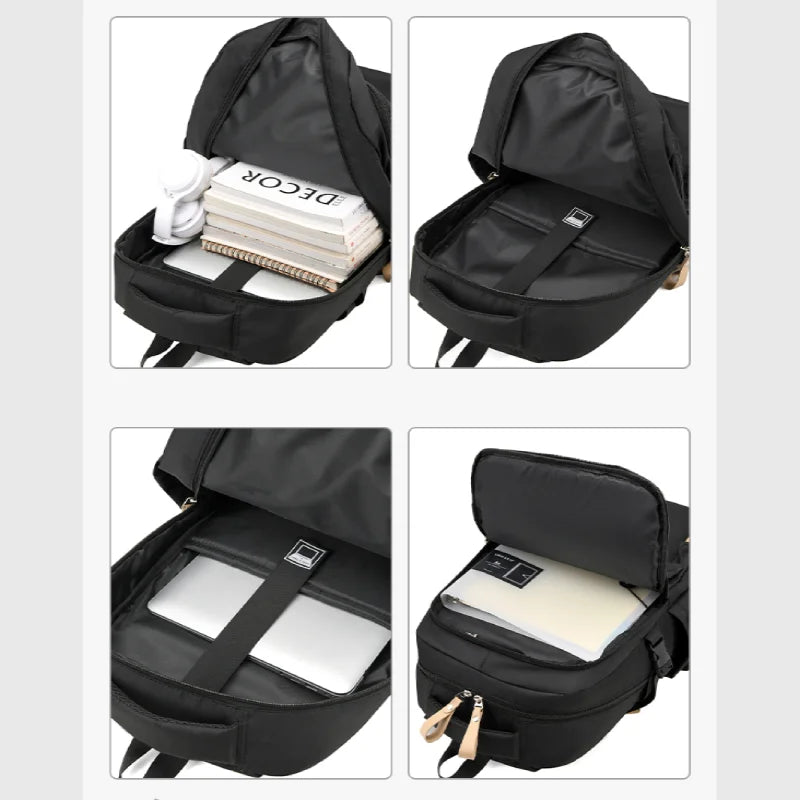 Mochila Executiva para Notebook com Alças Ajustáveis e Múltiplos Compartimentos — Ideal para Viagem e Estudos