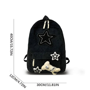 Mochila Feminina Impermeável em Nylon Lavável de Grande Capacidade — Ideal para Notebook, Viagem e Uso Diário