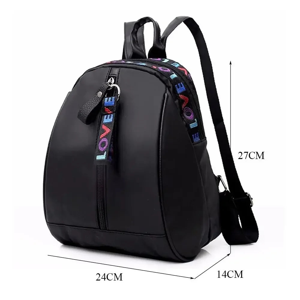 Mini Mochila Feminina em Oxford Multifuncional Compartimento para Celular