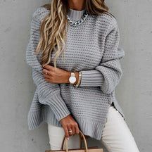 Suéter Feminino de Tricô Oversized – Conforto e Estilo para o Inverno