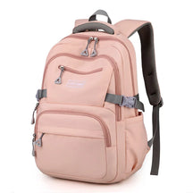 Mochila Escolar Feminina em Cor Sólida com Grande Capacidade — Ideal para Estudantes e Uso Diário