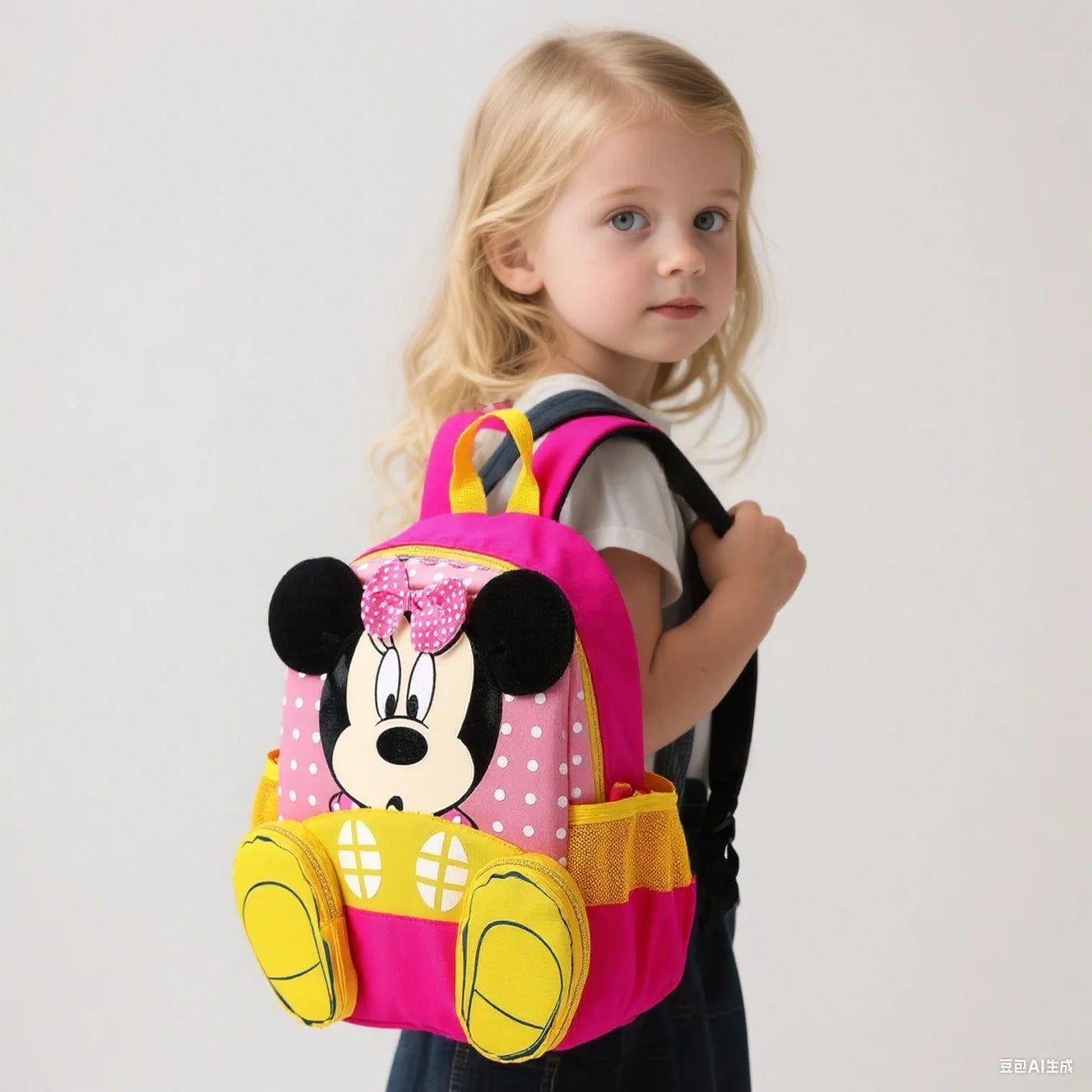 Mochila Escolar Infantil MM com Múltiplos Bolsos Modelo Unissex