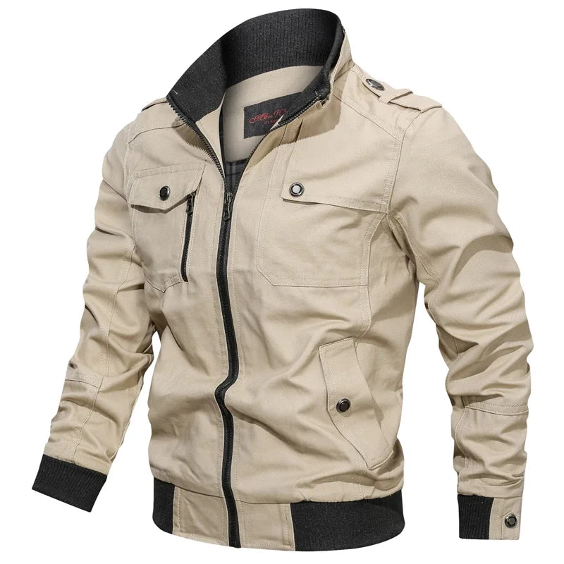 Jaqueta Masculina Casual Estilo Militar e Motociclístico - (Promoção de Inverno 2026)