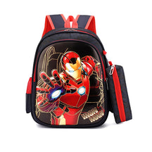 Mochila Escolar Infantil com Estojo Homem Aranha Impermeável