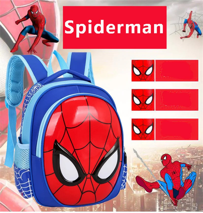 Mochila Infantil Homem-Aranha 3D Estilo Anime para Escola