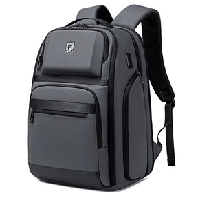 Mochila Executiva 36L Impermeável com Porta USB e Múltiplos Bolsos para Notebook até 17,3
