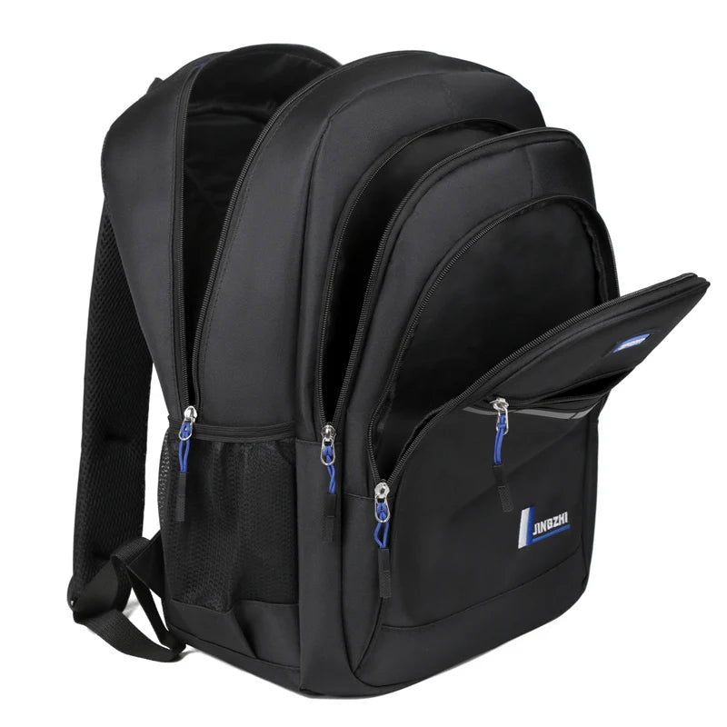 Mochila Unissex Casual de Grande Capacidade com Compartimento para Notebook 16”