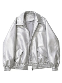 Casaco Feminino Curto em Faux Leather com Toque Vintage - (Promoção de Inverno 2025)