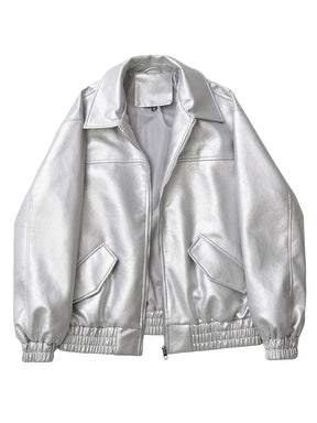 Casaco Feminino Curto em Faux Leather com Toque Vintage - (Promoção de Inverno 2025)