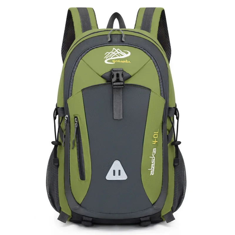 Mochila Unissex em Nylon Impermeável Para Trilhas, Camping e Montanhismo