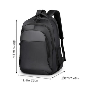 Mochila com Alças Acolchoadas e Bolsos Laterais — Ideal para Trabalho, Escola e Viagem