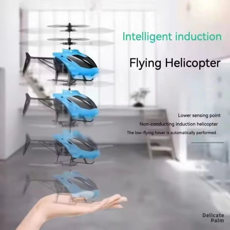 Mini Drone RC Recarregável com Controle Remoto e Proteção Contra Quedas - Promoção mês das crianças
