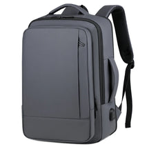 Mochila Masculina de Viagem Expansível com Grande Capacidade e Porta USB