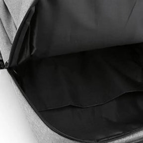 Mochila Masculina de Uso Versátil com Porta USB Recarregável e Material Impermeável para Escola e Negócios