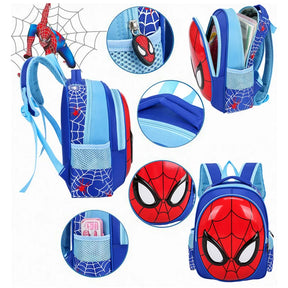 Mochila Infantil Homem-Aranha 3D Estilo Anime para Escola