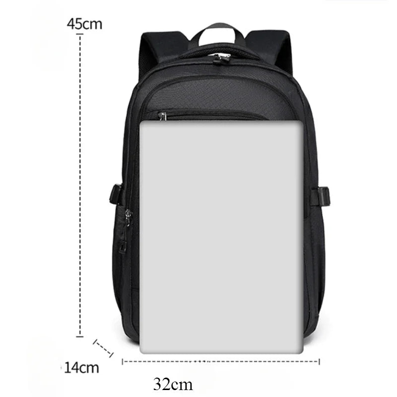Mochila Unissex 15,6” com Design Simples e Fashion para Notebook, Viagem e Uso Diário