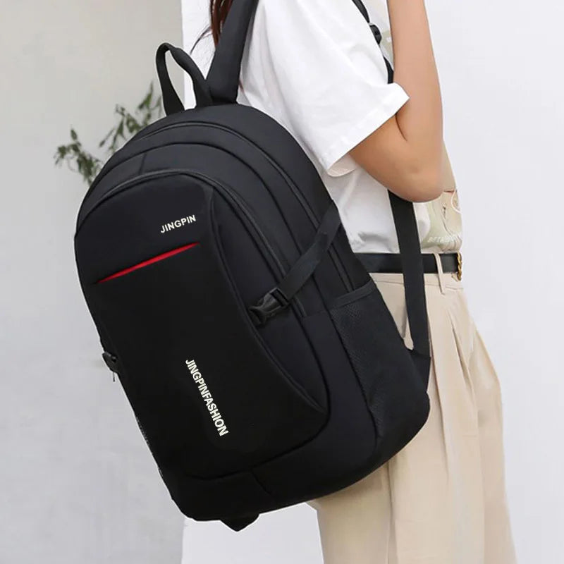 Mochila Unissex Estilo Casual com Alças Duplas para Notebook — Ideal para Viagem e Uso Diário