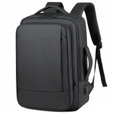 Mochila Masculina de Viagem Expansível com Grande Capacidade e Porta USB