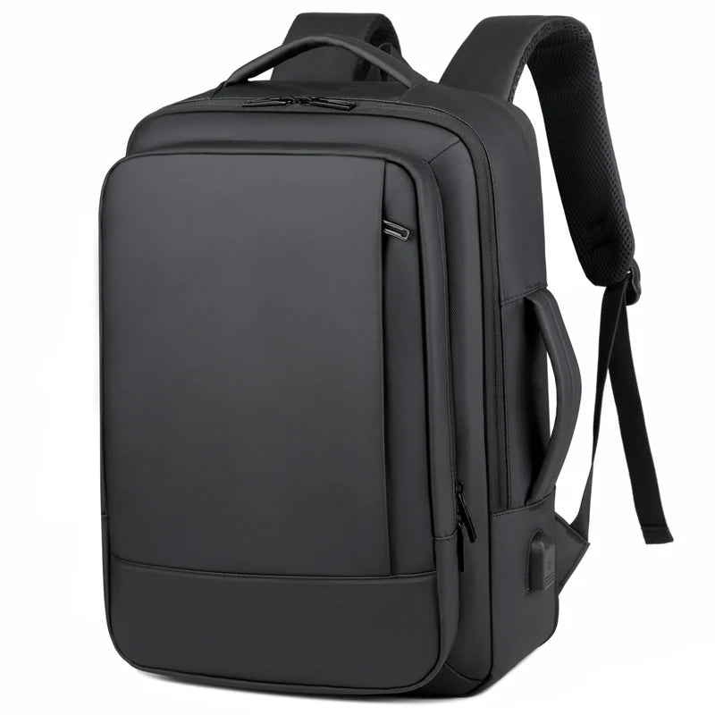 Mochila Masculina de Viagem Expansível com Grande Capacidade e Porta USB