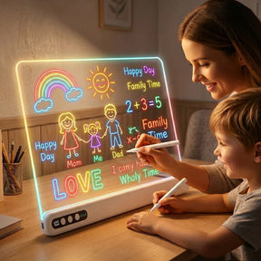 Quadro de Desenho LED Infantil Recarregável com Iluminação Neon