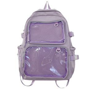 Mochila Transparente Estilo Japonês