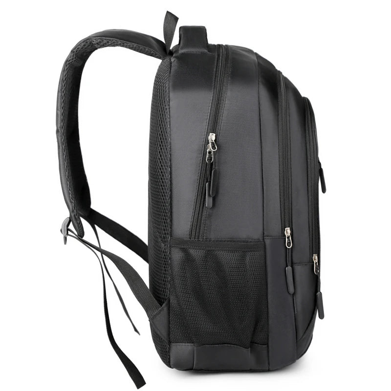 Mochila com Alças Acolchoadas e Bolsos Laterais — Ideal para Trabalho, Escola e Viagem