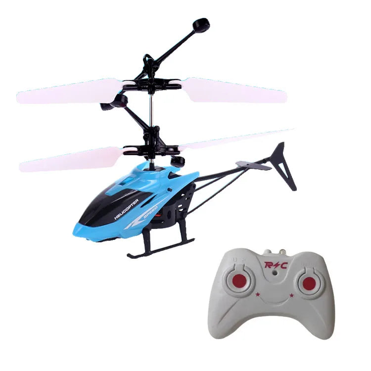 Mini Drone RC Recarregável com Controle Remoto e Proteção Contra Quedas - Promoção mês das crianças
