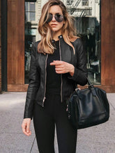 Jaqueta Feminina de Couro Itália - Design Elegante e Atemporal
