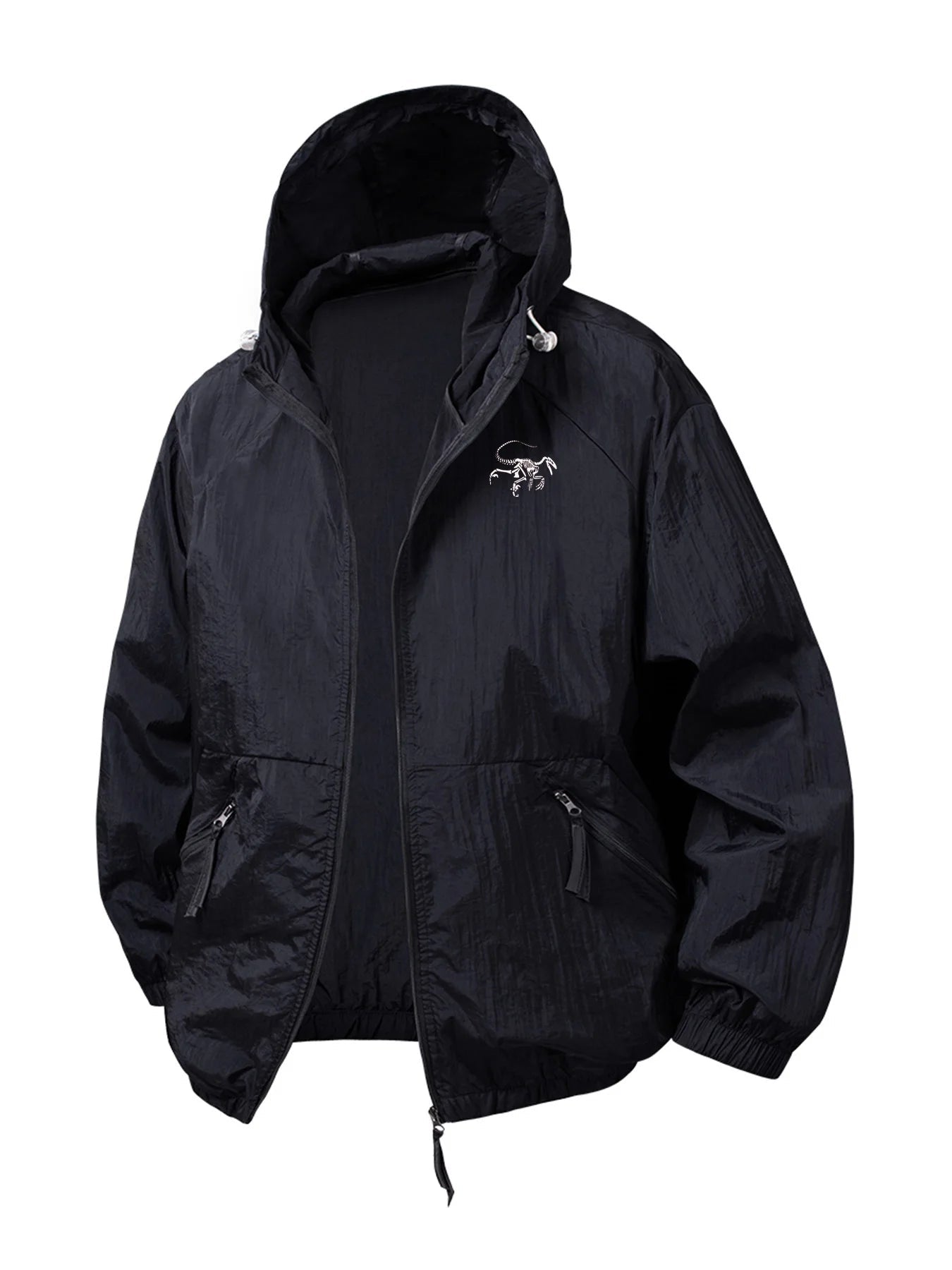 Jaqueta Masculina com Proteção UV com Capuz — Leve Respirável