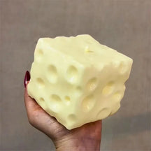 Bola Anti-Stress de Queijo Gigante Macia e Sensorial