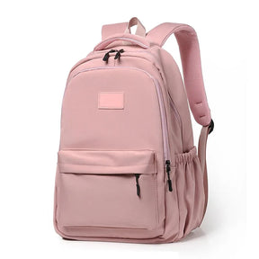 Mochila Unissex de Grande Capacidade para Viagem e Escola — Modelo Casual em Cor Sólida
