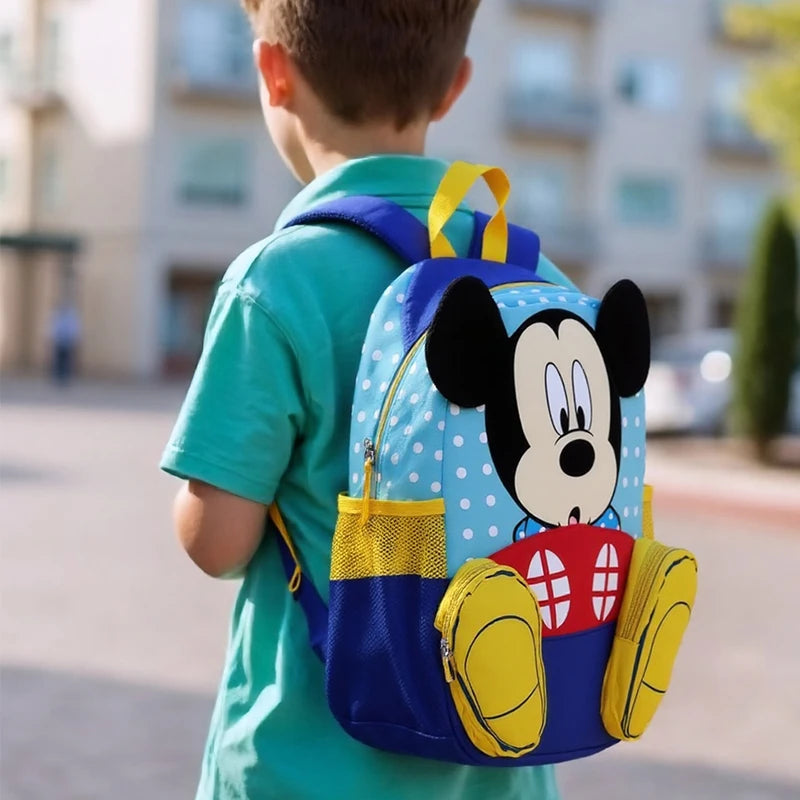Mochila Escolar Infantil MM com Múltiplos Bolsos Modelo Unissex