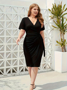 Vestido Midi Plus Size Splendor Feminino