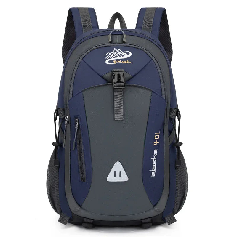 Mochila Unissex em Nylon Impermeável Para Trilhas, Camping e Montanhismo