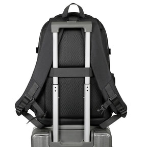 Mochila Executiva para Notebook com Alças Ajustáveis, Múltiplos Bolsos e Fechamento em Zíper