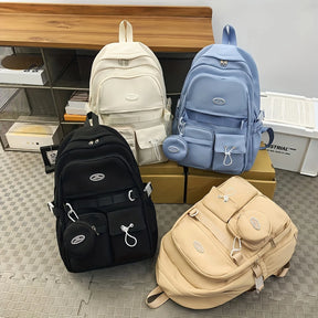 Mochila Escolar Casual Esportiva com Mini Bolsa