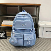 Mochila Escolar Casual Esportiva com Mini Bolsa