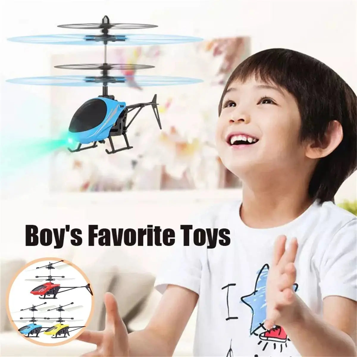 Mini Drone RC Recarregável com Controle Remoto e Proteção Contra Quedas - Promoção mês das crianças