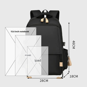 Mochila Executiva para Notebook com Alças Ajustáveis e Múltiplos Compartimentos — Ideal para Viagem e Estudos