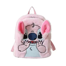Mochila Infantil CTN Stitch Azul Estilo Japonês com Grande Capacidade