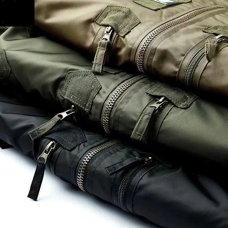 Jaqueta Masculina Bomber Estilo Retrô Oversized Design Curto – (Promoção de Inverno 2026)