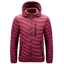 Jaqueta Masculina Puffer Leve com Capuz e Isolamento Térmico
