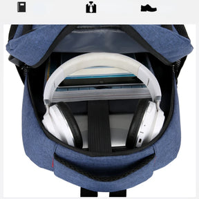 Mochila Masculina Impermeável e Ultra Leve para Notebook 15,6” com Design Moderno para Trabalho e Uso Diário
